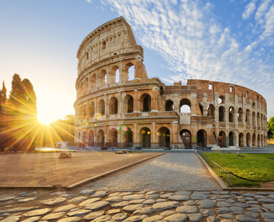 The Coliseum in Rome, Italy