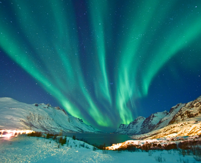 The Northern lights in Iceland